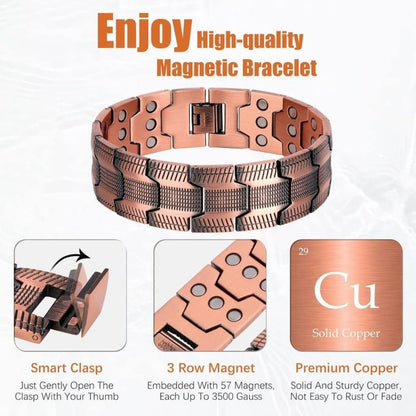 MagniHeal™ Copper Magnetic Bracelet - Relive Fatigue